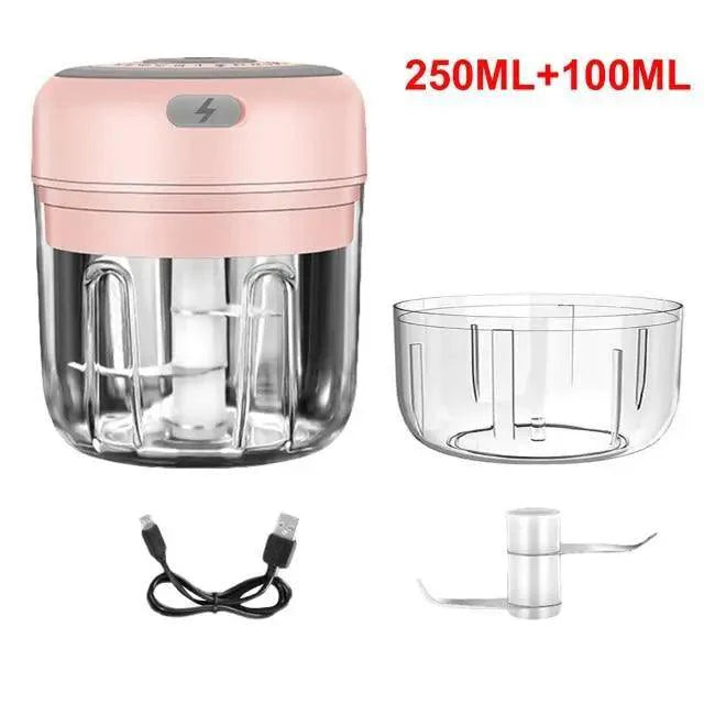 Premium Electric Mini Garlic Press & Vegetable Chopper