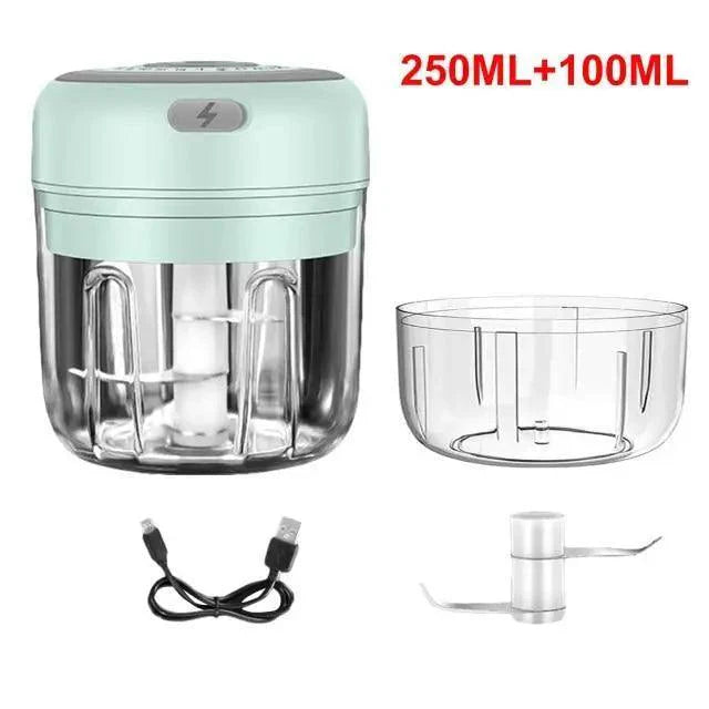 Premium Electric Mini Garlic Press & Vegetable Chopper