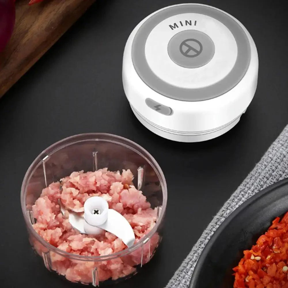 Premium Electric Mini Garlic Press & Vegetable Chopper
