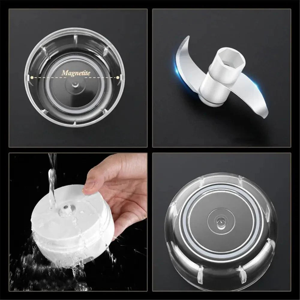 Premium Electric Mini Garlic Press & Vegetable Chopper