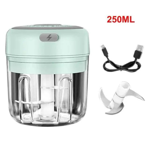 Premium Electric Mini Garlic Press & Vegetable Chopper
