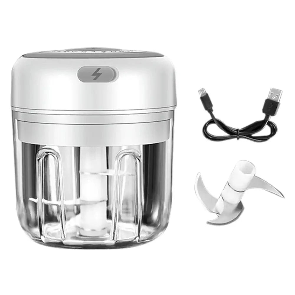 Premium Electric Mini Garlic Press & Vegetable Chopper