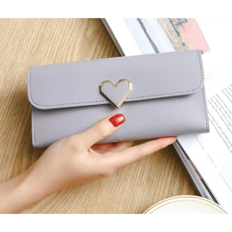 Portefeuille en Cœur de Luxe pour Femmes - Élégant et Pratique