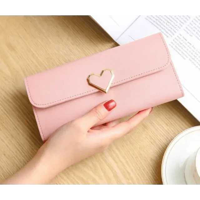 Portefeuille en Cœur de Luxe pour Femmes - Élégant et Pratique