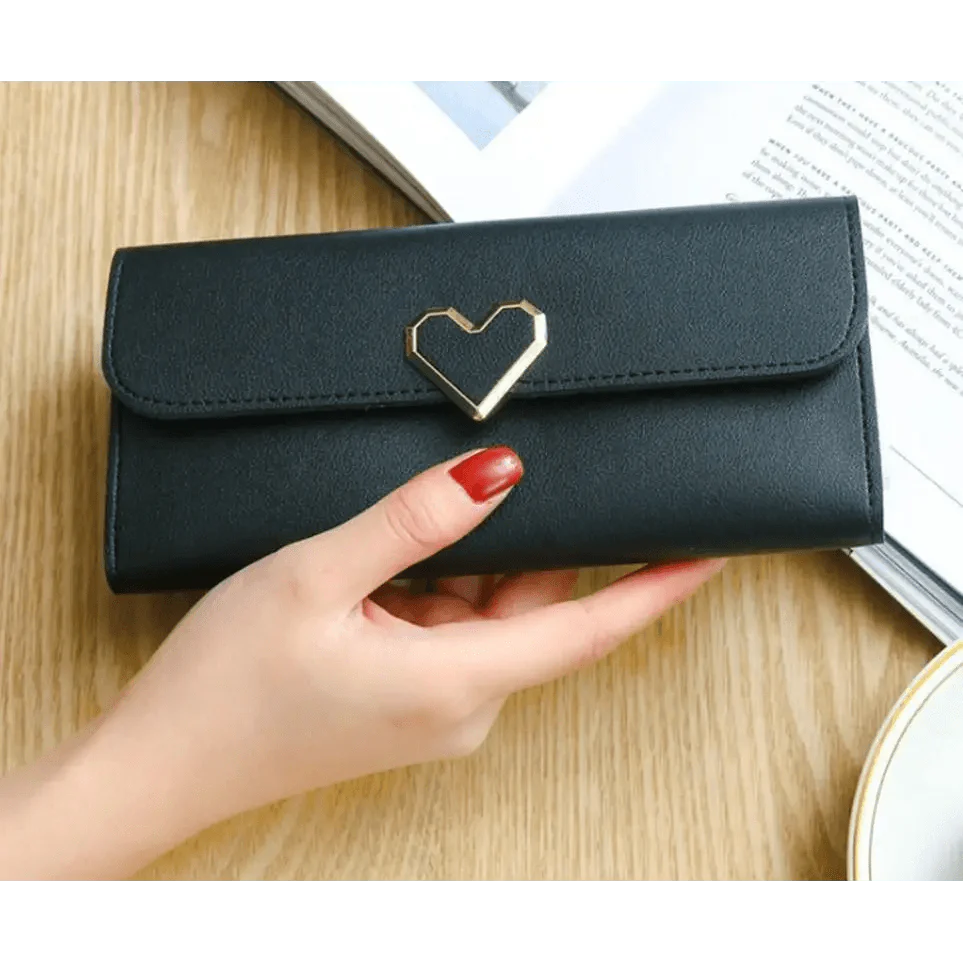 Portefeuille en Cœur de Luxe pour Femmes - Élégant et Pratique