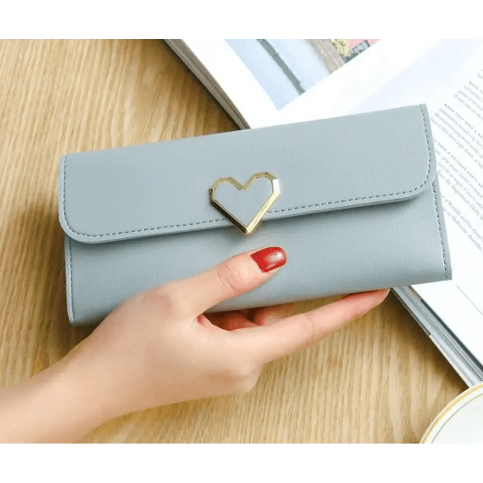 Portefeuille en Cœur de Luxe pour Femmes - Élégant et Pratique