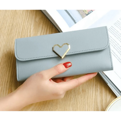 Luxury Love Heart Wallet for Women - Stylish & Practical