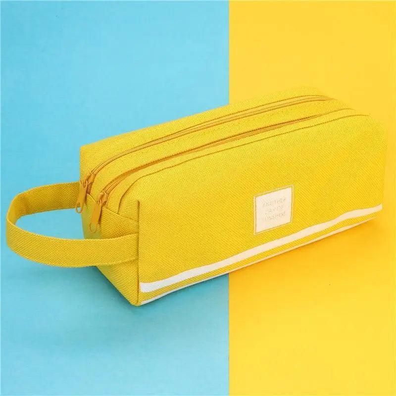 Durable Large Capacity Double Layer Pencil Case