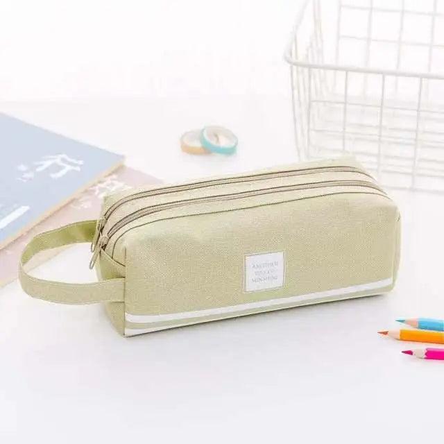 Durable Large Capacity Double Layer Pencil Case