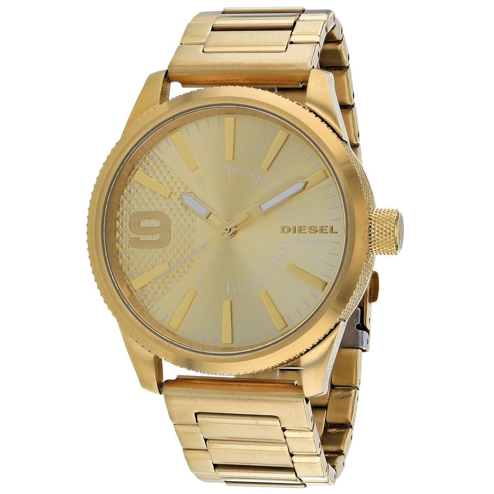 Reloj Diesel para Hombre Rasp - Esfera Dorada y Acero Inoxidable