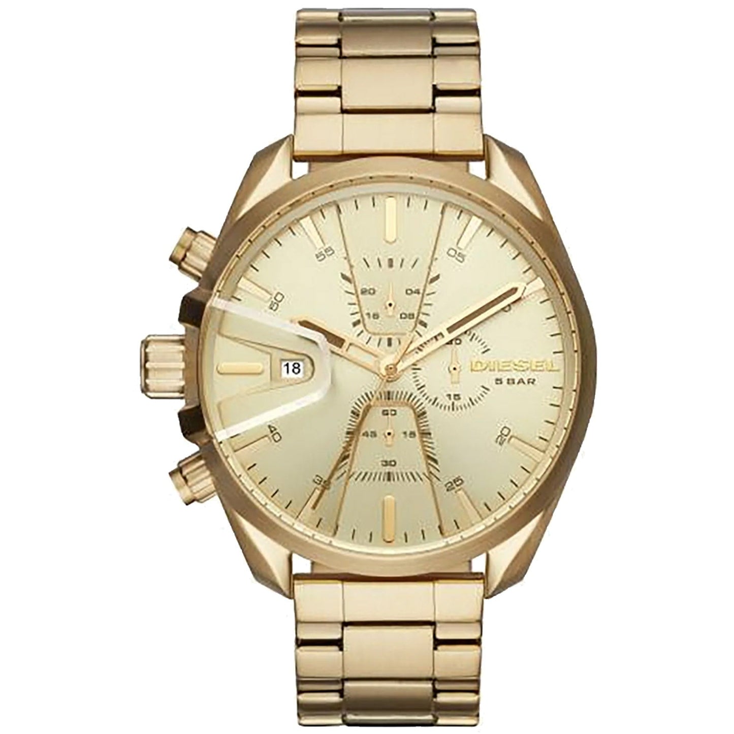 Diesel Men's MS9 Gold Dial Watch