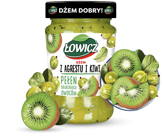 Confiture Lowicz Groseilles Kiwi 280g