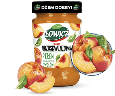 Lowicz Peach Jam (Brzoskwiniowy) 450g