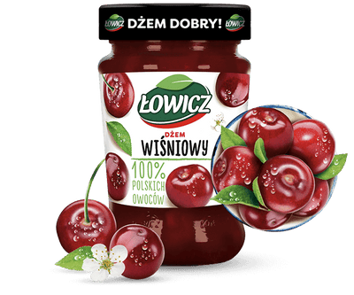 Lowicz Cherry Jam (Wisniowy) 450g