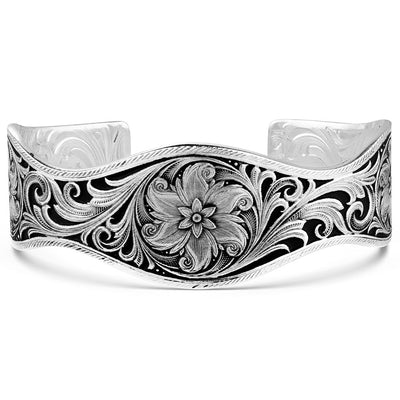 Southwest Desert Marigold Floral Cuff Bracelet - Korvel