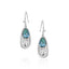 Elegant Turquoise Teardrop Earrings - Korvel