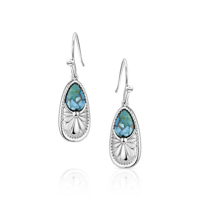 Elegant Turquoise Teardrop Earrings - Korvel