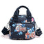 Printed Travel Water-Resistant Nylon Multi-Pocket Tote Bag