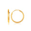 10k Yellow Gold Polished Endless Hoop Earrings - 16mm