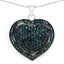 1.25 Carat Genuine Blue Diamond Pendant in Sterling Silver