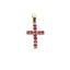 .21ct Ruby Cross Pendant in 10KT Yellow Gold