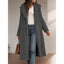 Elegant Long Sleeve Hooded Wool Women's Overcoat