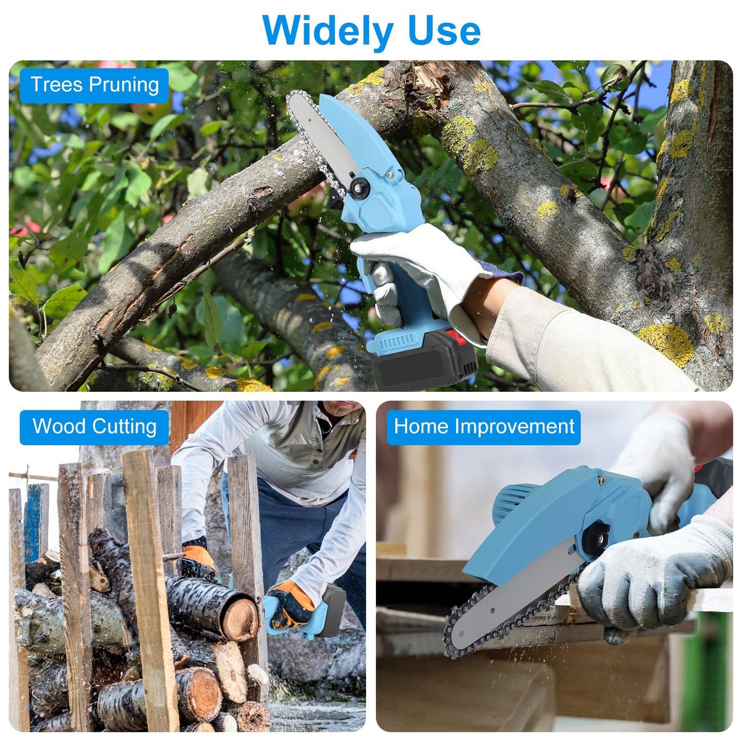 GBruno Electric Mini Chainsaw - Versatile & Cordless