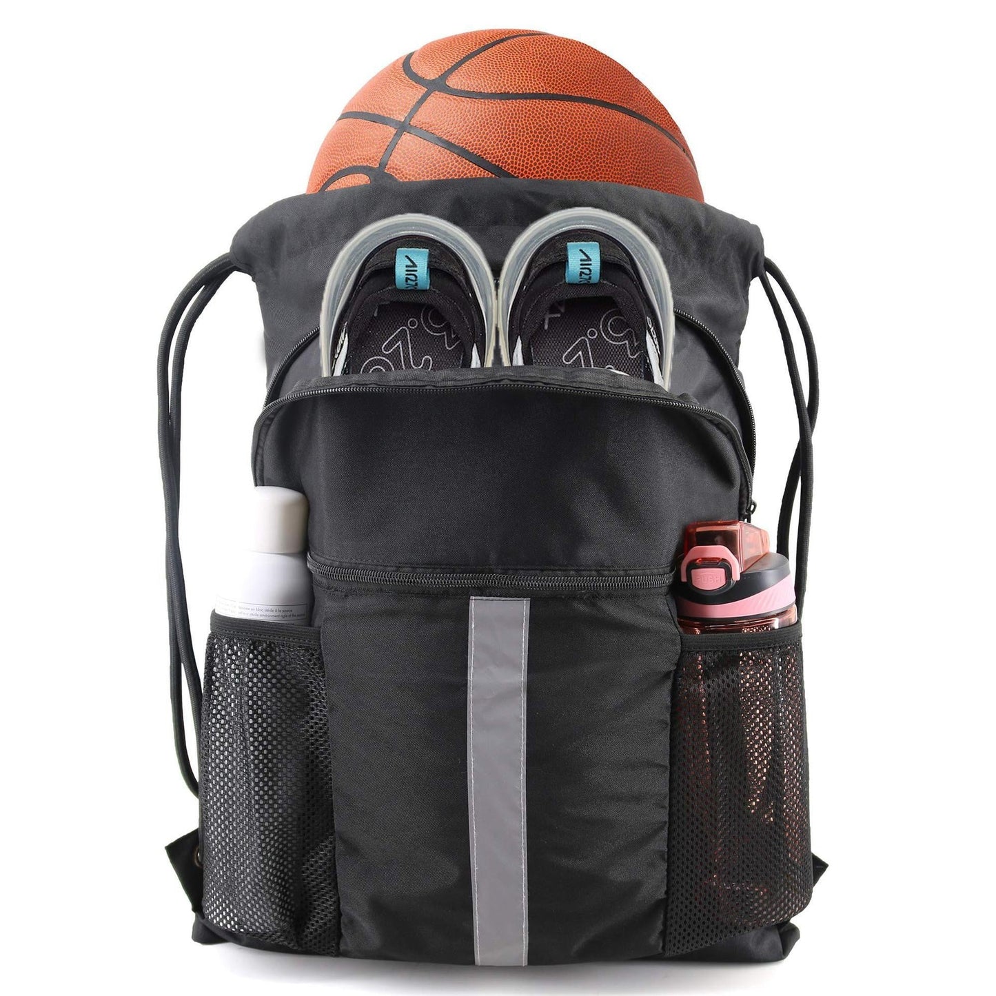 Multi-Purpose Drawstring Backpack with Shoe Compartment