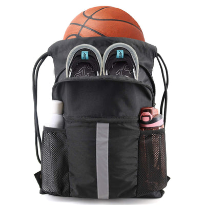 Multi-Purpose Drawstring Backpack with Shoe Compartment