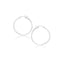 Aros de Aro Pulidos de Oro Blanco de 14k - 20 mm
