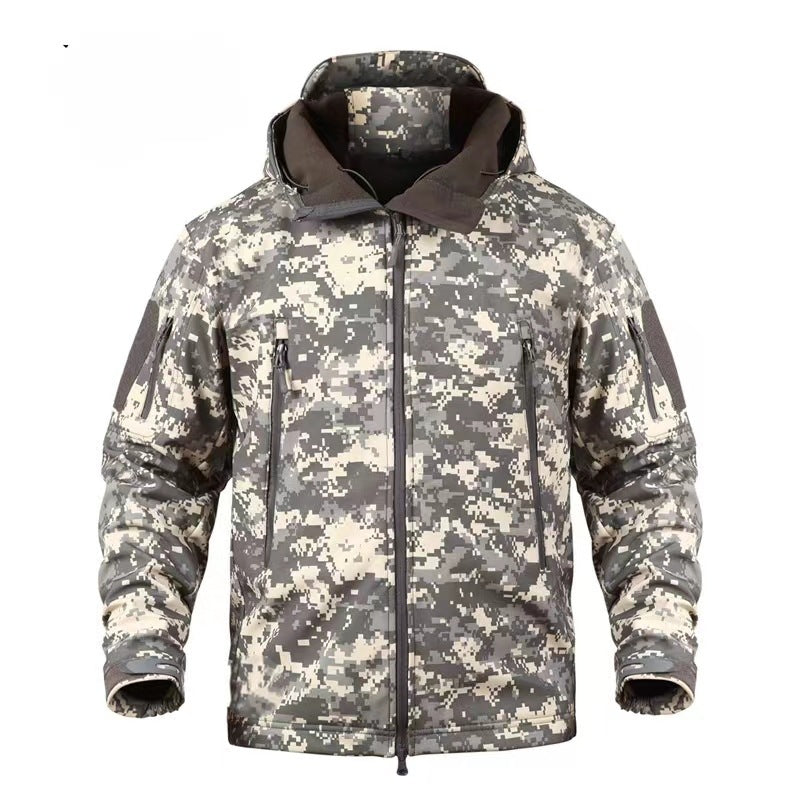 Ruins Russian Camouflage Shark Skin Shell Jacket Suit