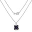 2.38 Carat Genuine Multi Stone .925 Sterling Silver Pendant