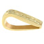 Collar de Colgante de Bloque de Diamante de Corte Princesa de Oro Amarillo de 14K