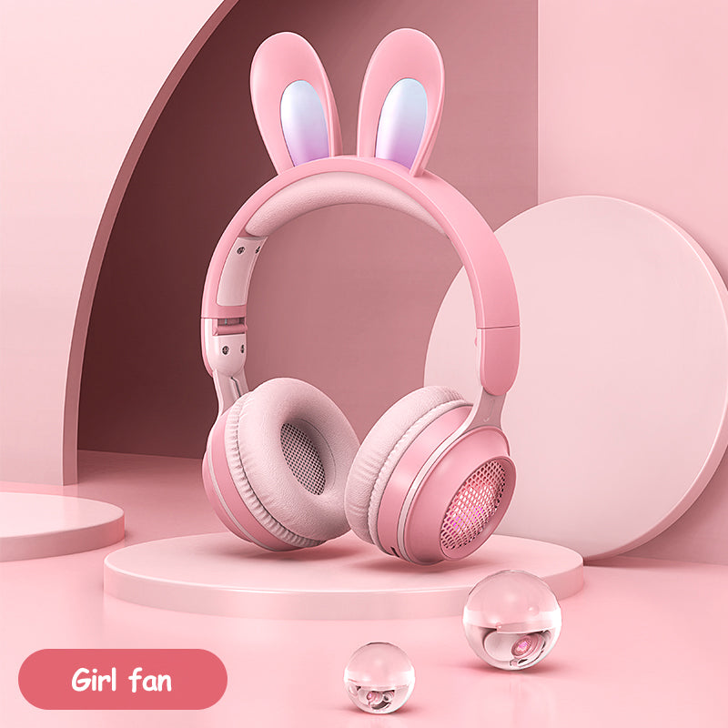 Casque sans fil Rabbit Ear avec design lumineux