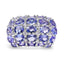 7.29 Carat Genuine Tanzanite & White Topaz Sterling Silver Ring