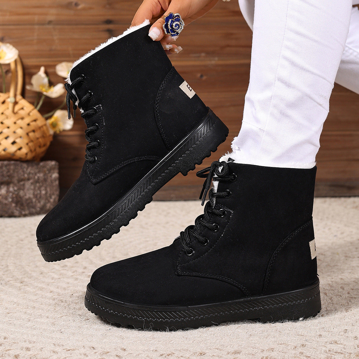 Women's Fashionable Waterproof High-top Snow Boots
