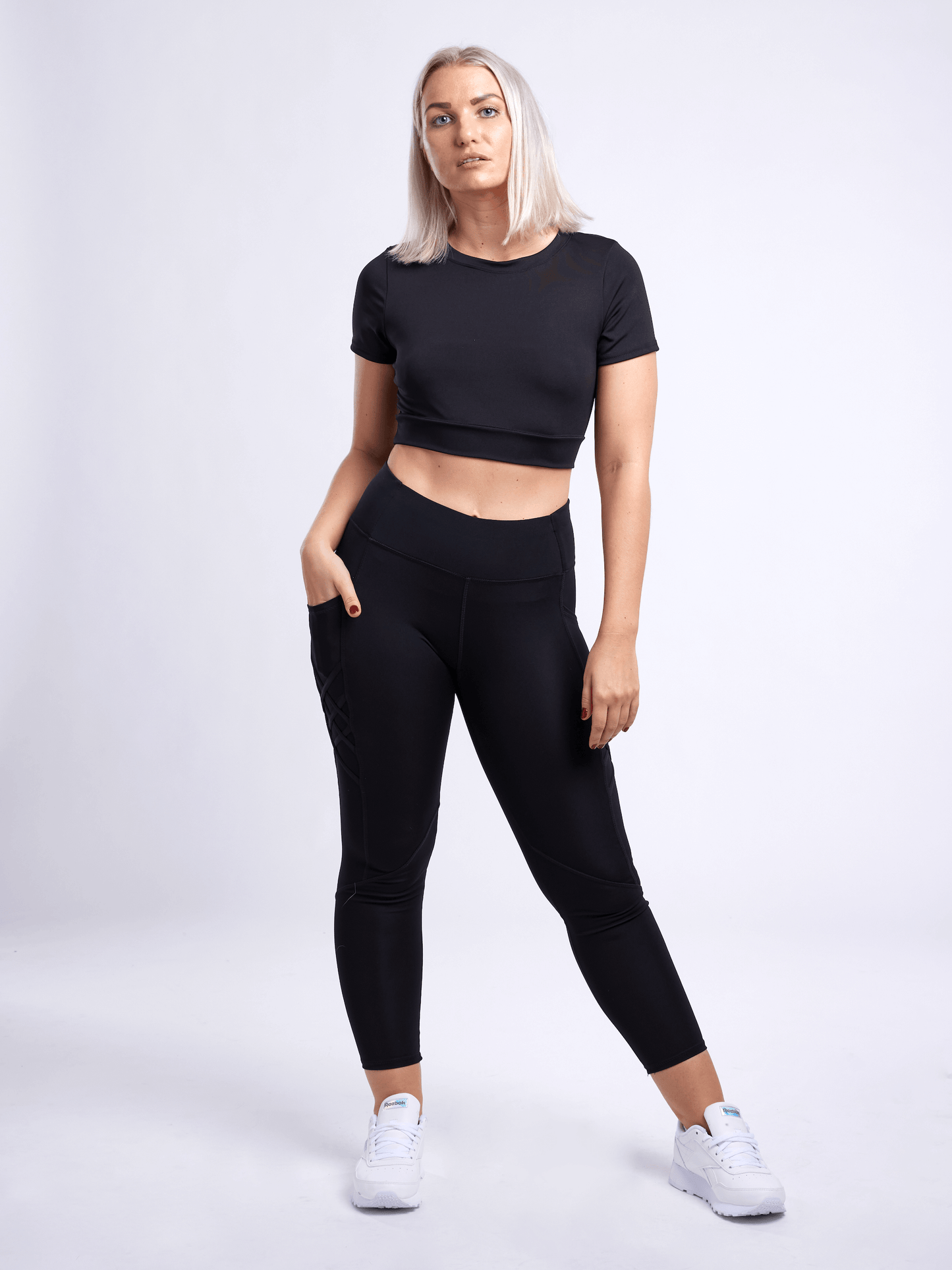 JupiterGear High-Waisted Criss-Cross Leggings with Pockets