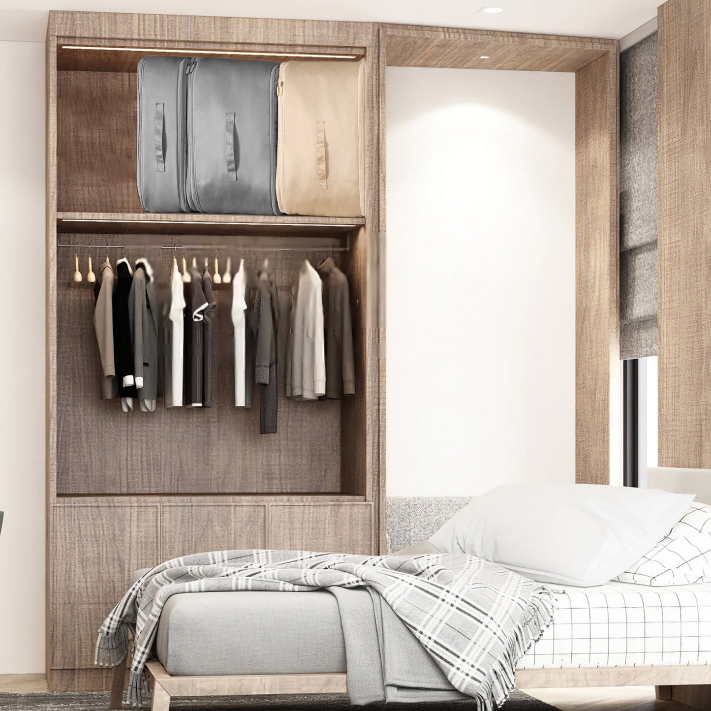 Large Foldable Storage Bag for Bedding and Clothes