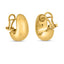 14k Yellow Gold Fancy Omega Hoop Earrings