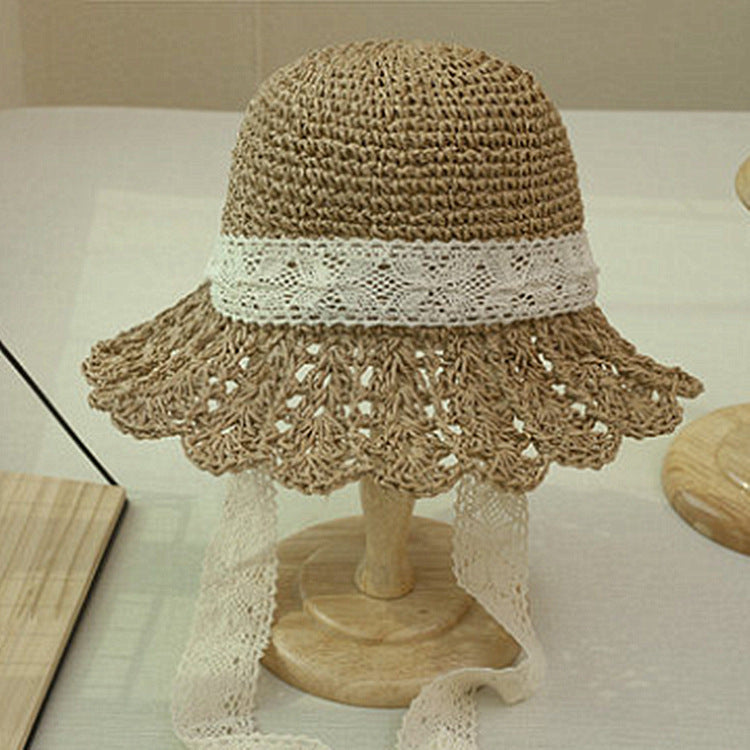 Chapeau en paille à large bord pour femmes