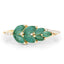 0.68 Carat Zambian Emerald & Diamond 14K Yellow Gold Engagement Ring