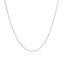 14k White Gold Diamond Cut Round Wheat Chain - 0.6mm
