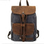 Mochila Casual de Cuero Crazy Horse Impermeable
