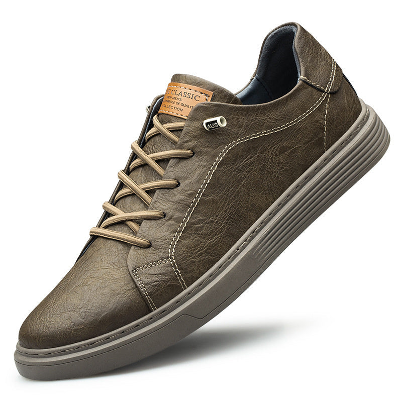 Premium Low-top Men's Casual Sneakers in Cowhide