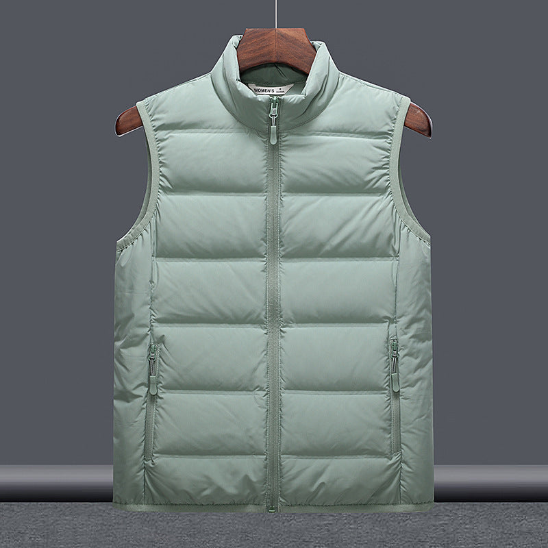 Lightweight Couples Vest with Stand-Up Collar