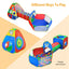Ensemble de Tente de Balles pour Enfants de 5 Pièces avec Tunnels de Rampement
