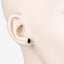 Pendientes de zafiro azul genuino de 1.60 quilates en oro amarillo de 10 quilates