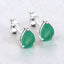 1.30 Carat Genuine Zambian Emerald 10K White Gold Earrings