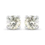 0.71 Carat Genuine White Diamond 14K White Gold Earrings