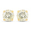 Boucles d'oreilles en or jaune 14K avec diamant LB de 1,24 carat